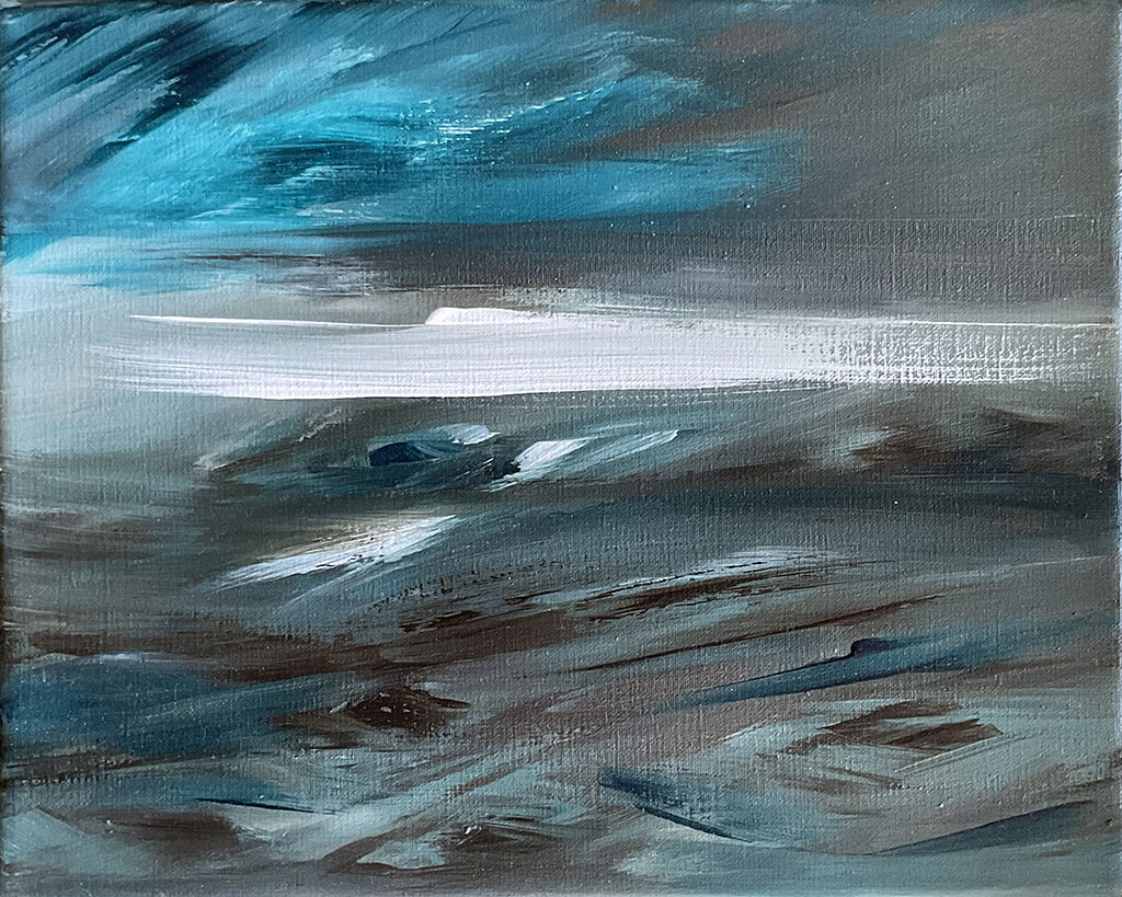 Como trazo de luz en la oscuridad